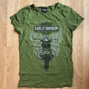 Harley-Davidson Olive Winged Motorcycle Tee